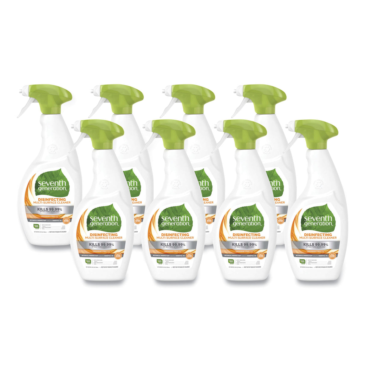 Seventh Generation Botanical Disinfecting Multi-Surface Cleaner, 26 oz Spray Bottle, 8/Carton (22810CT)