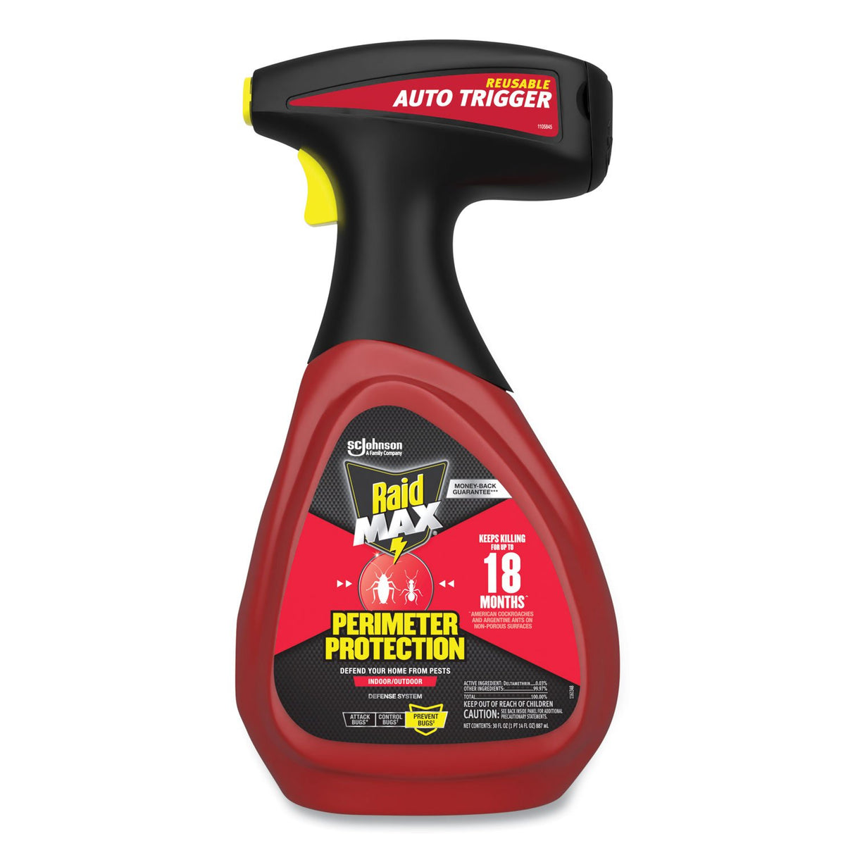 Raid MAX Perimeter Protection, 30 oz Bottle, 6/Carton (335684)