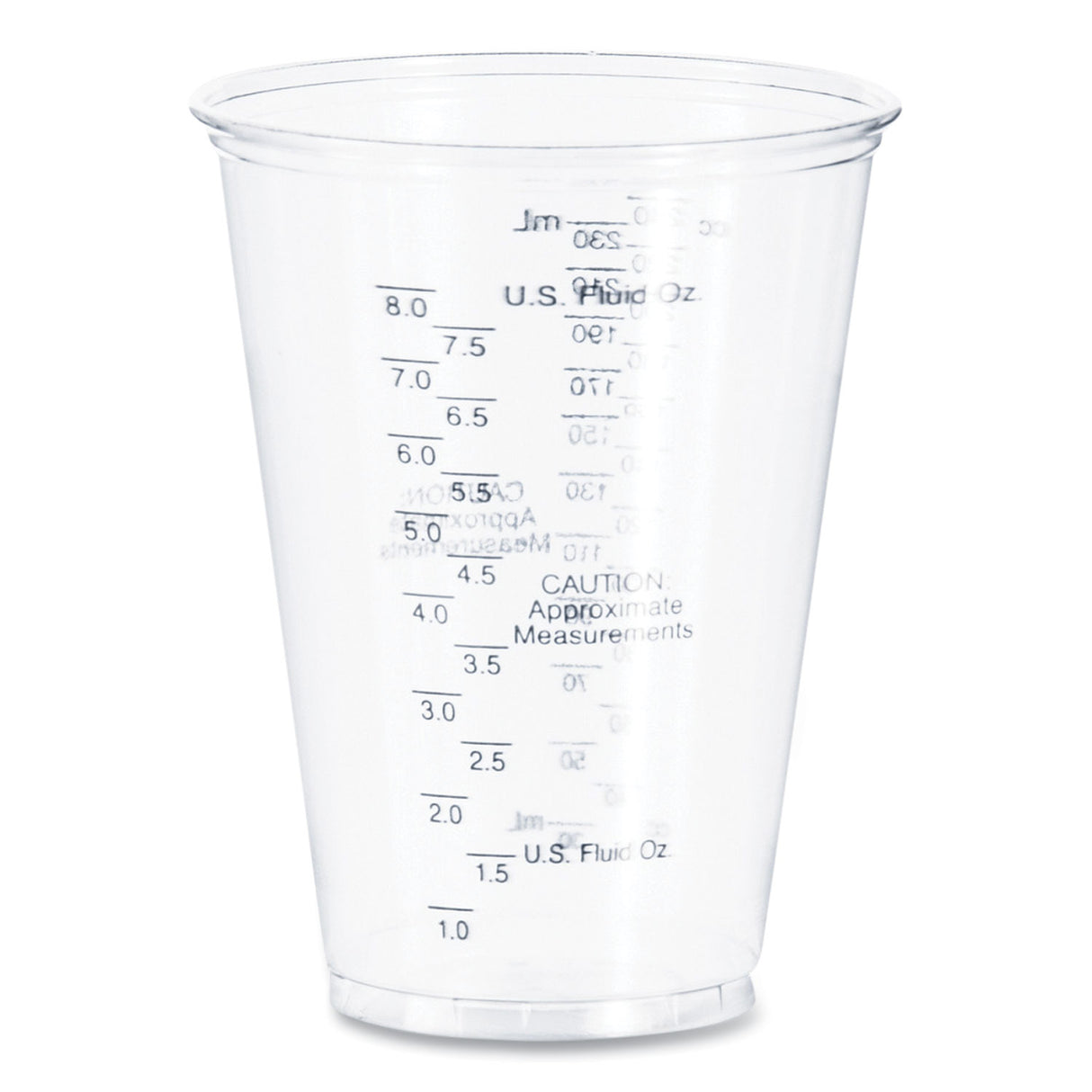 Dart PET Graduated Medical and Dental Cups, 10 oz, Clear, Graduated, 50/Bag, 20 Bags/Carton (TP10DGM)