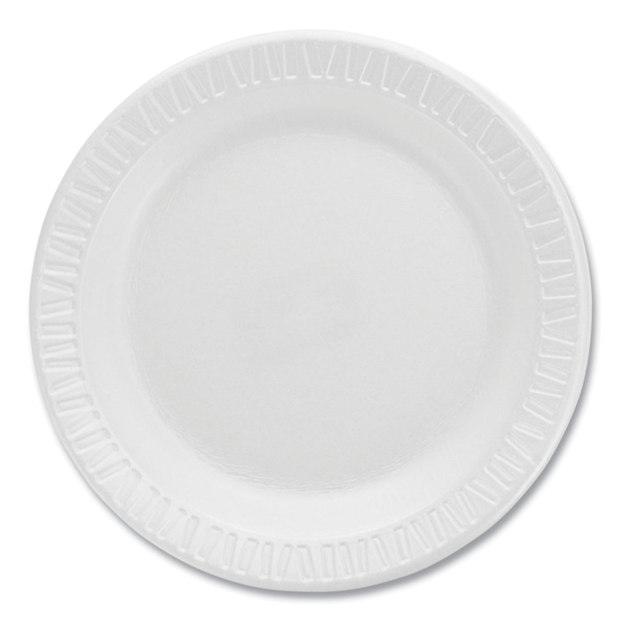 Dart Quiet Classic Laminated Foam Dinnerware Plates, 6" dia, White, 125/Pack, 8 Packs/Carton (6PWQR)