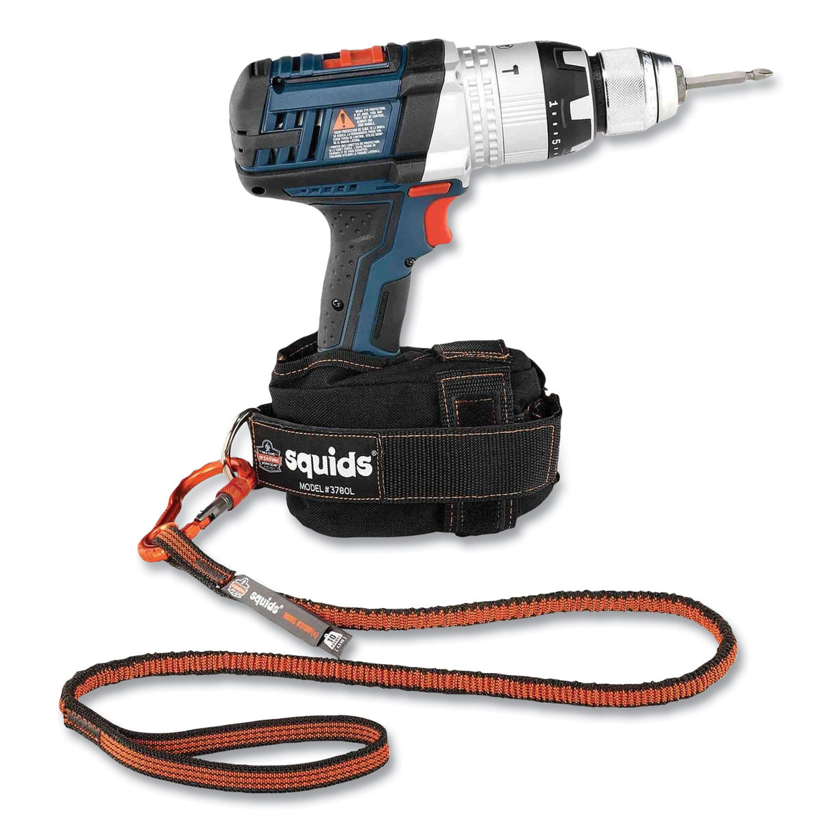 Squids 3191 Power Tool Tethering Kit, 10 Lb Max Working Capacity, 38" Long, Orange/gray