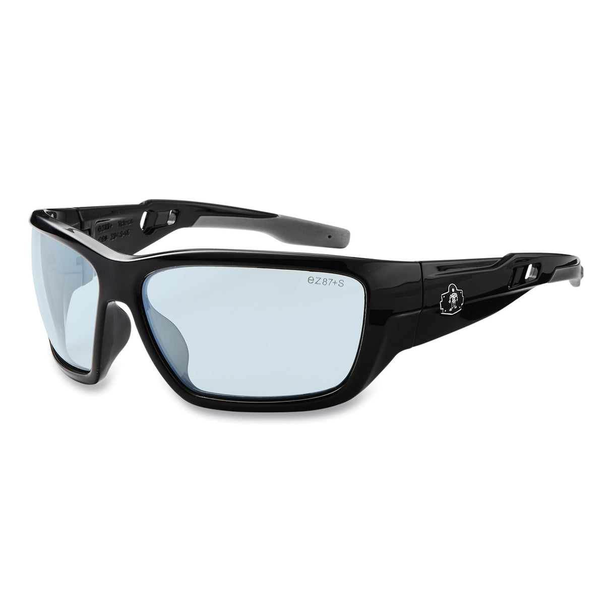 ergodyne Skullerz BALDR Safety Glasses, Black Nylon Impact Frame, Indoor/Outdoor Polycarbonate Lens (57080)