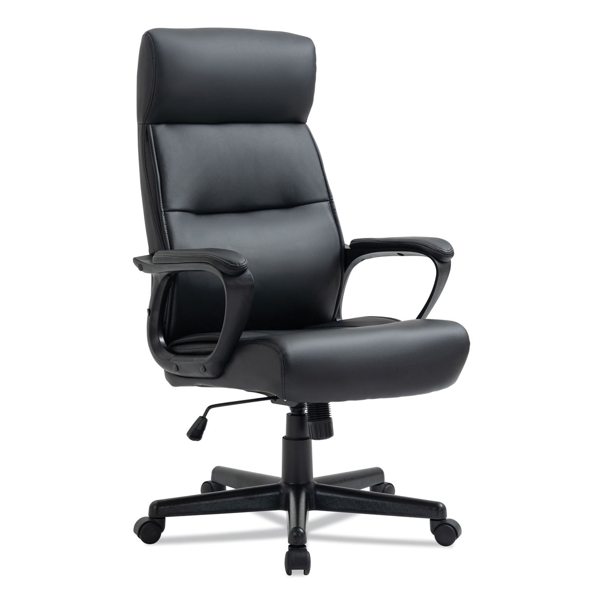 Alera Oxnam Series High-Back Task Chair, Supports Up to 275 lbs, 17.56" to 21.38" Seat Height, Black Seat/Back, Black Base (ALEON41B19)
