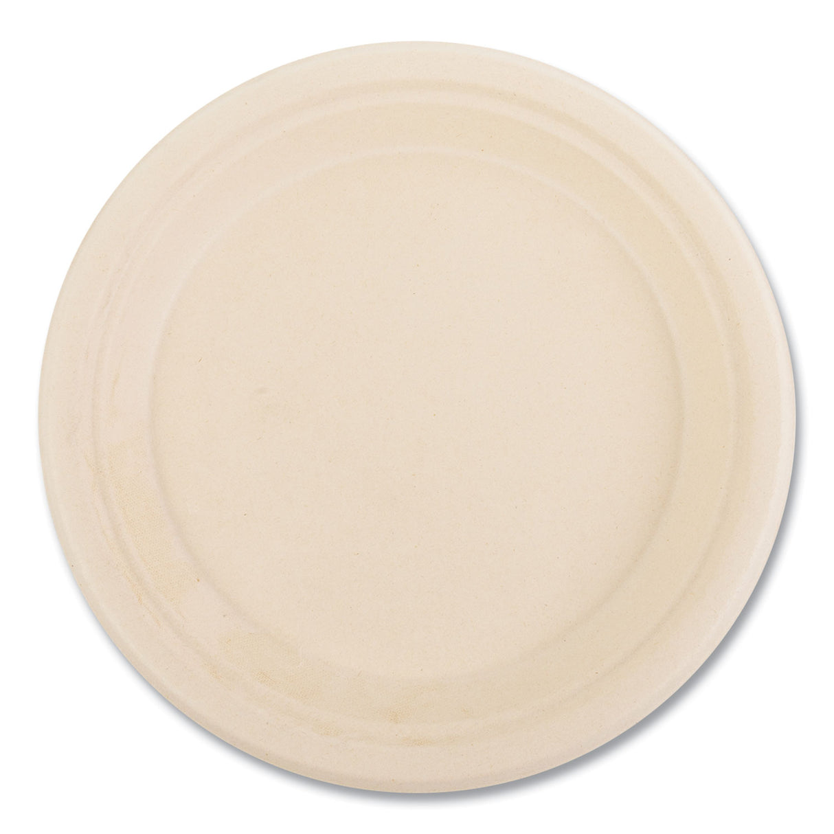 BoardwalkÂ® Bagasse PFAS-Free Plate, 9" dia, White, 500/CT (BWKPLATE9NPFA)