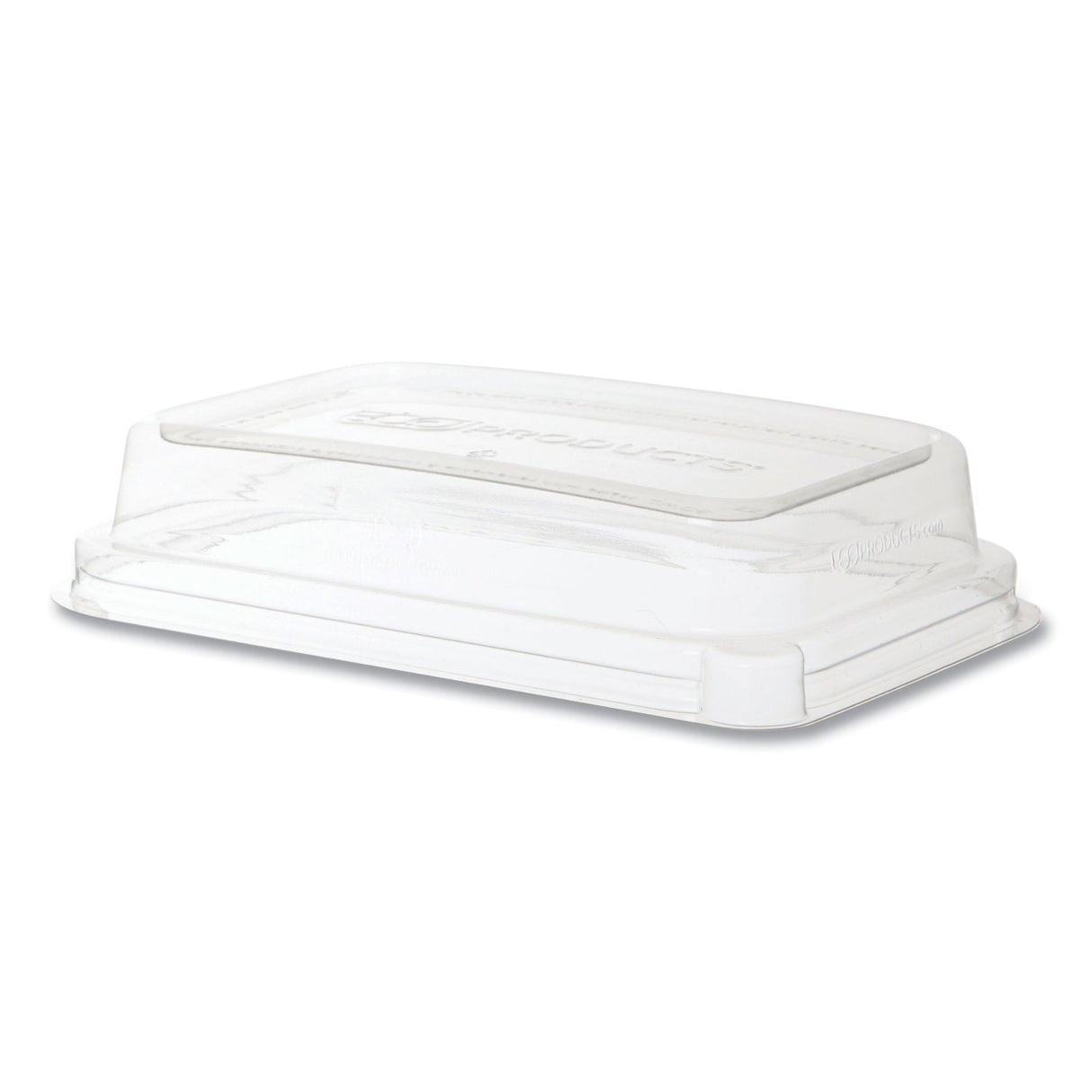 Eco-Products WorldView 100% Recycled Content Lid, 7.5 x 5 x 1.6, Clear, Plastic, 400/Carton (EPSCRC16LID)