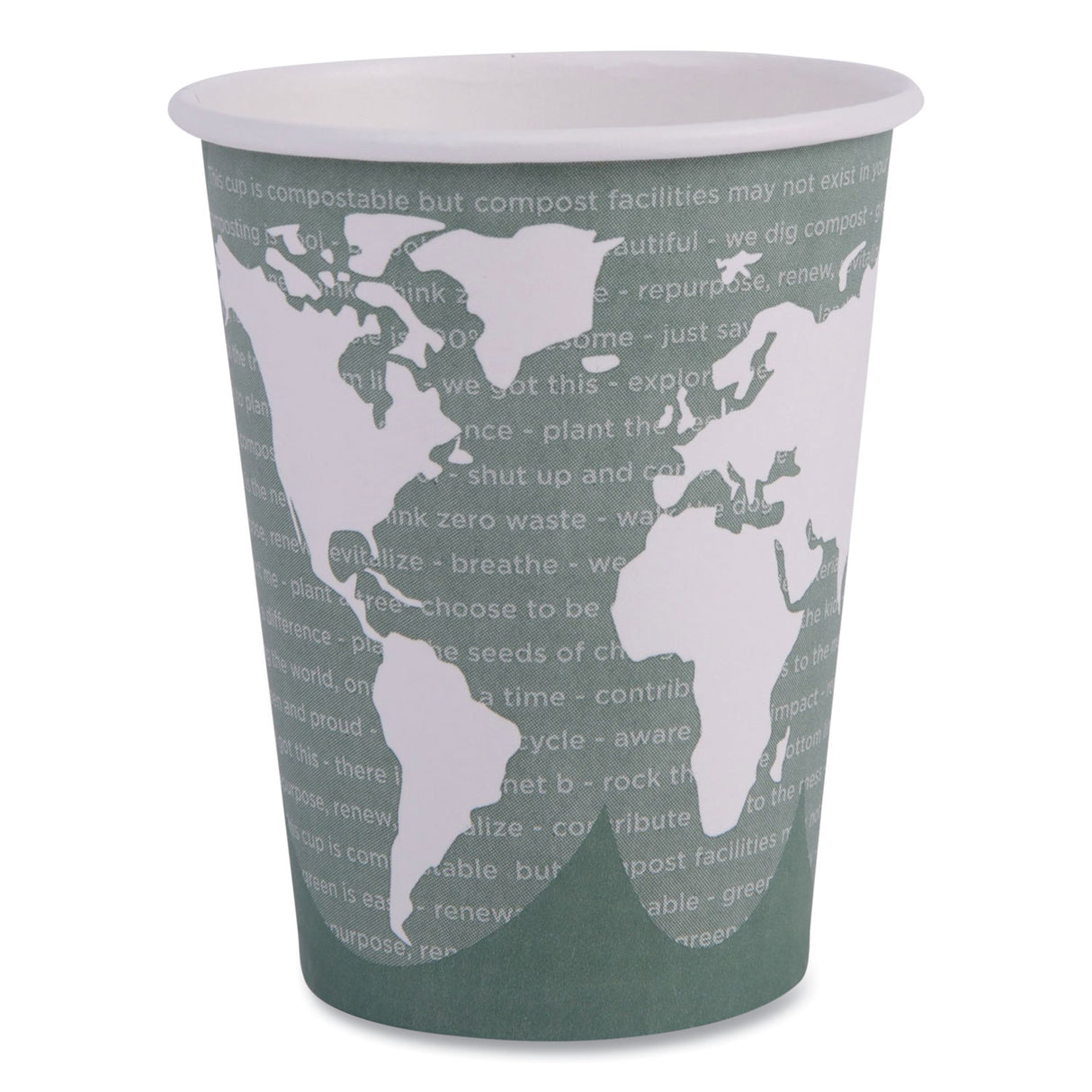 Eco-Products World Art Renewable and Compostable Hot Cups, 12 oz, 50/Pack, 20 Packs/Carton (EPBHC12WA)