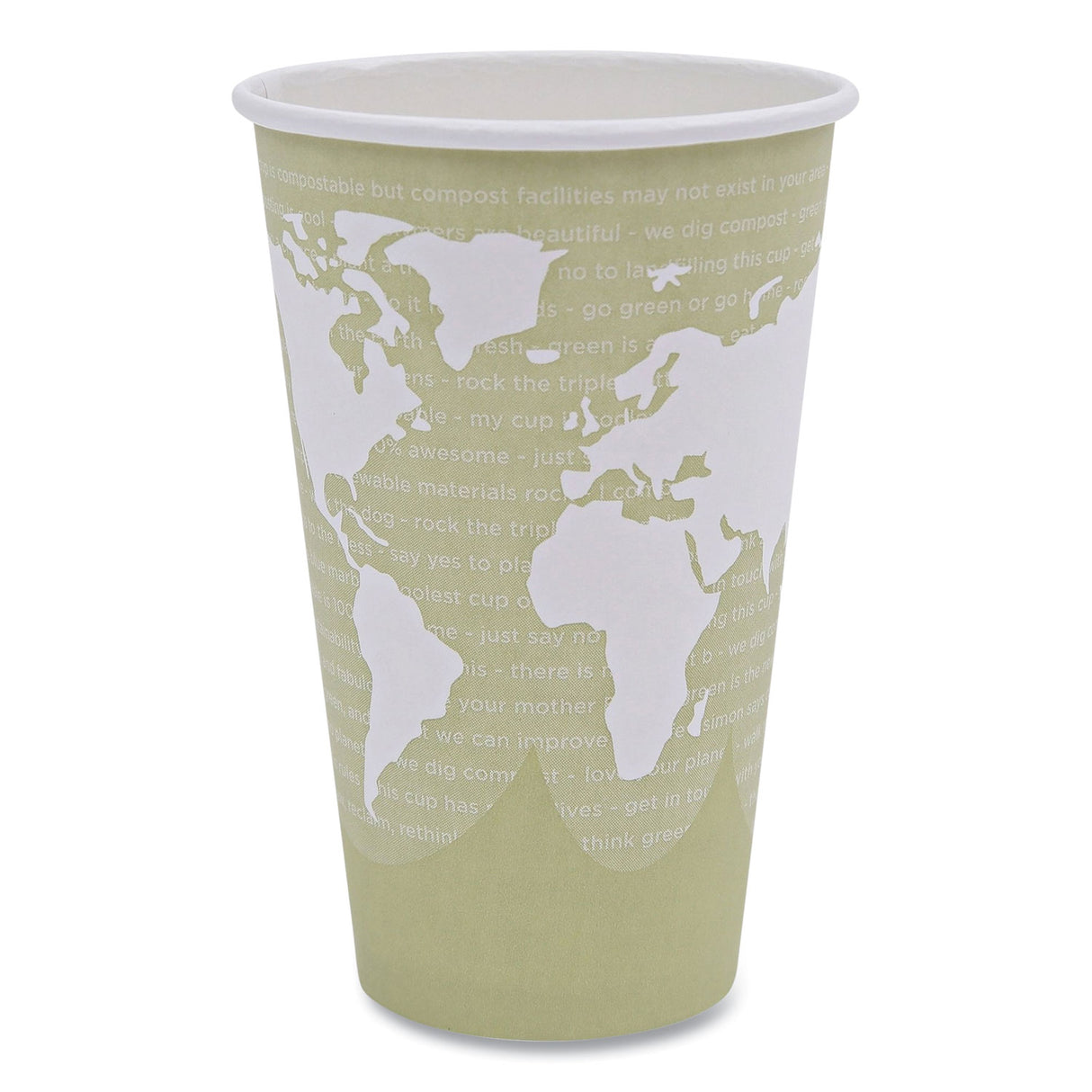 Eco-Products World Art Renewable and Compostable Hot Cups, 16 oz, 50/Pack, 20 Packs/Carton (EPBHC16WA)
