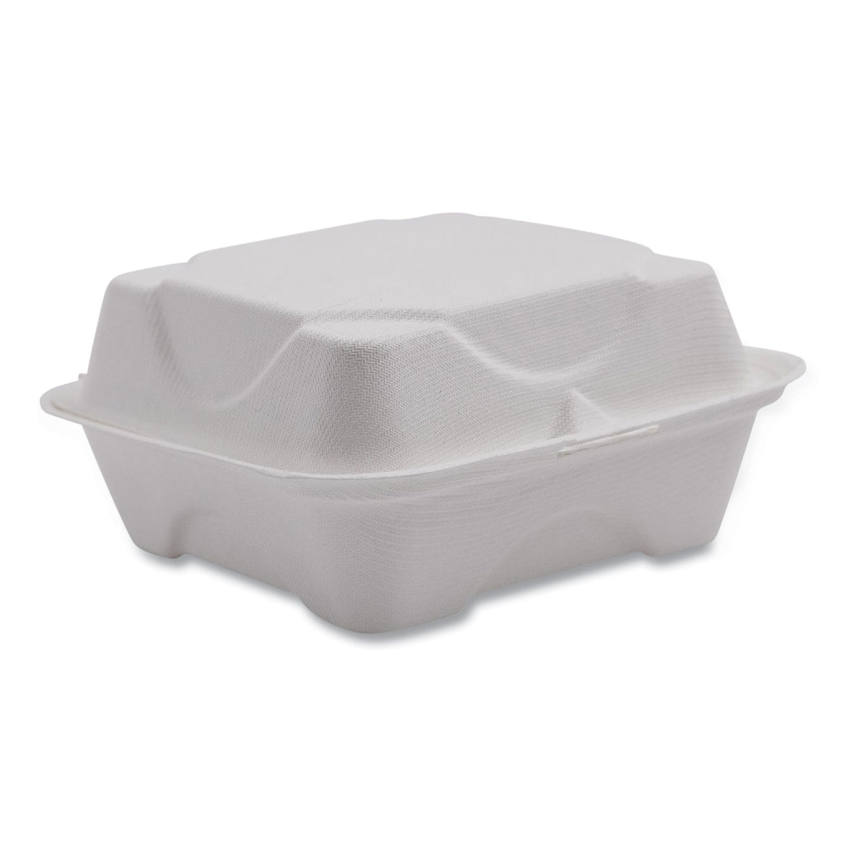 Eco-Products Vanguard Renewable and Compostable Sugarcane Clamshells, 6 x 6 x 3, White, 500/Carton (EPHC6NFA)