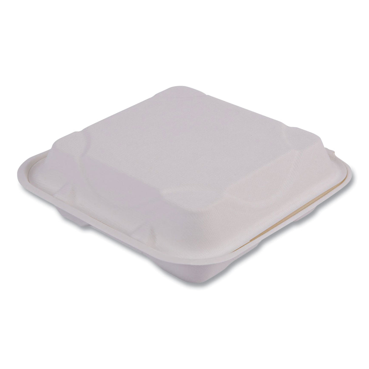 Eco-Products Vanguard Renewable and Compostable Sugarcane Clamshells, 3-Compartment, 9 x 9 x 3, White, 200/Carton (EPHC93NFA)