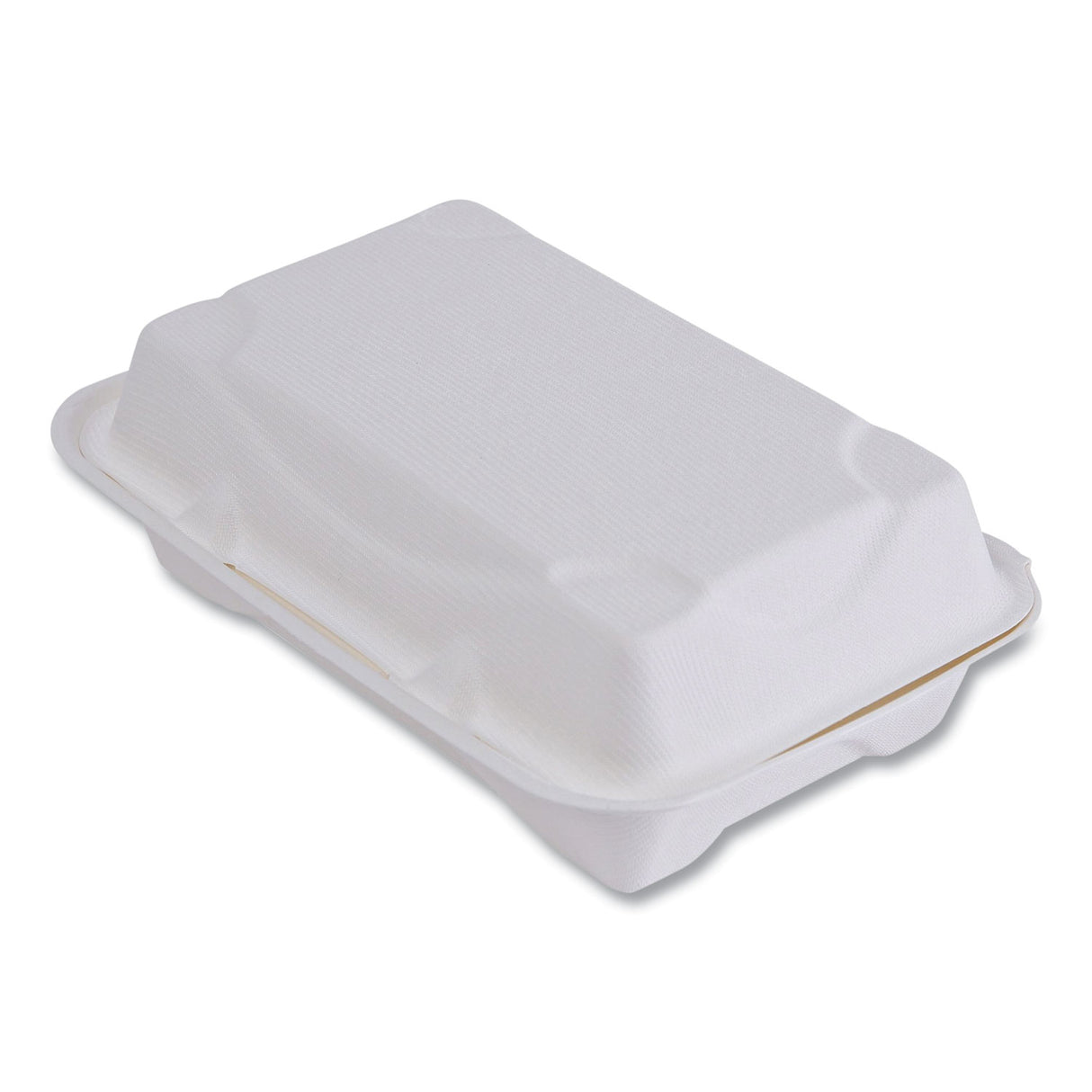 Eco-Products Vanguard Renewable and Compostable Sugarcane Clamshells, 1-Compartment, 9 x 6 x 3, White, 250/Carton (EPHC96NFA)