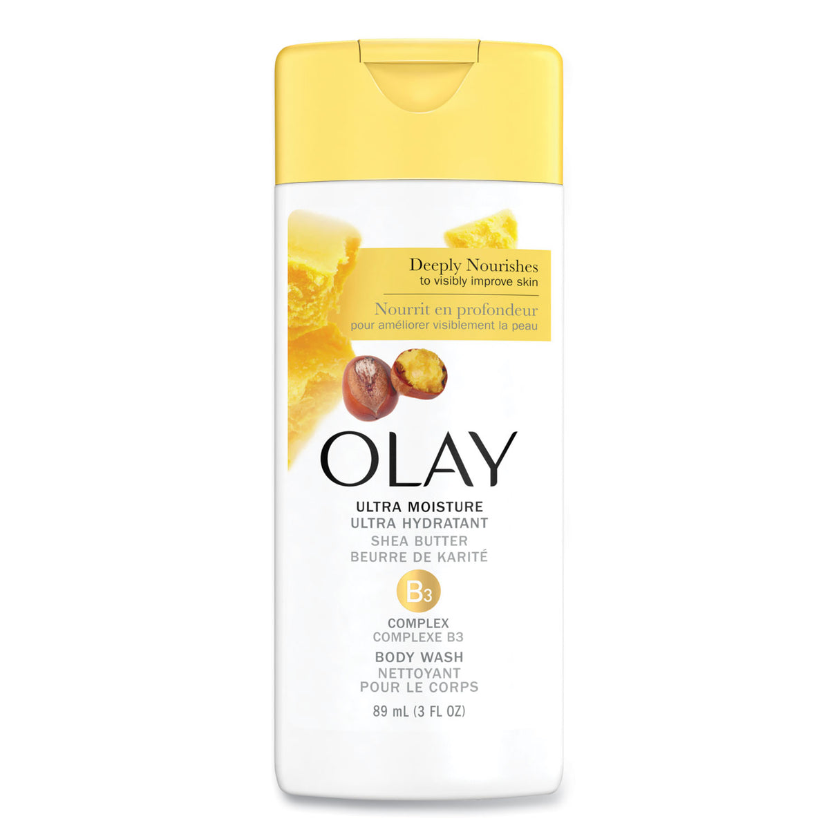 Olay Ultra Moisture Body Wash, Shea Butter Scent, 3 oz, 24/Carton (86410)