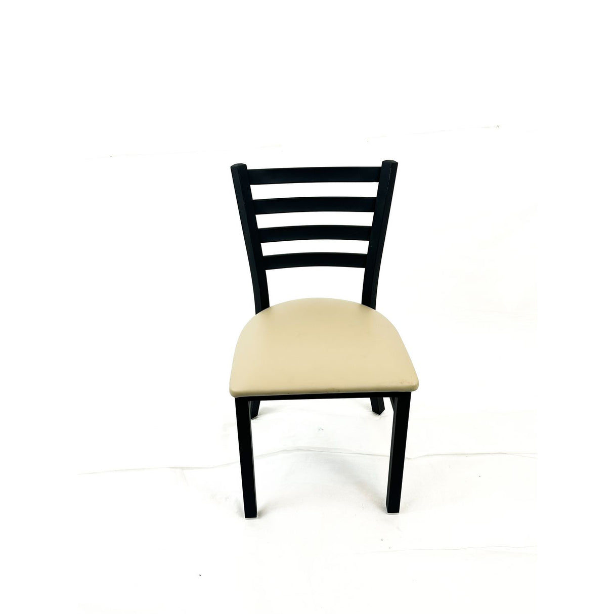 JMC Furniture White Horse Series Side Chairs, Supports Up to 300 lb, 18" Seat Height, Taupe Seat, Black Back, Black Base (WHCBVSTAU)
