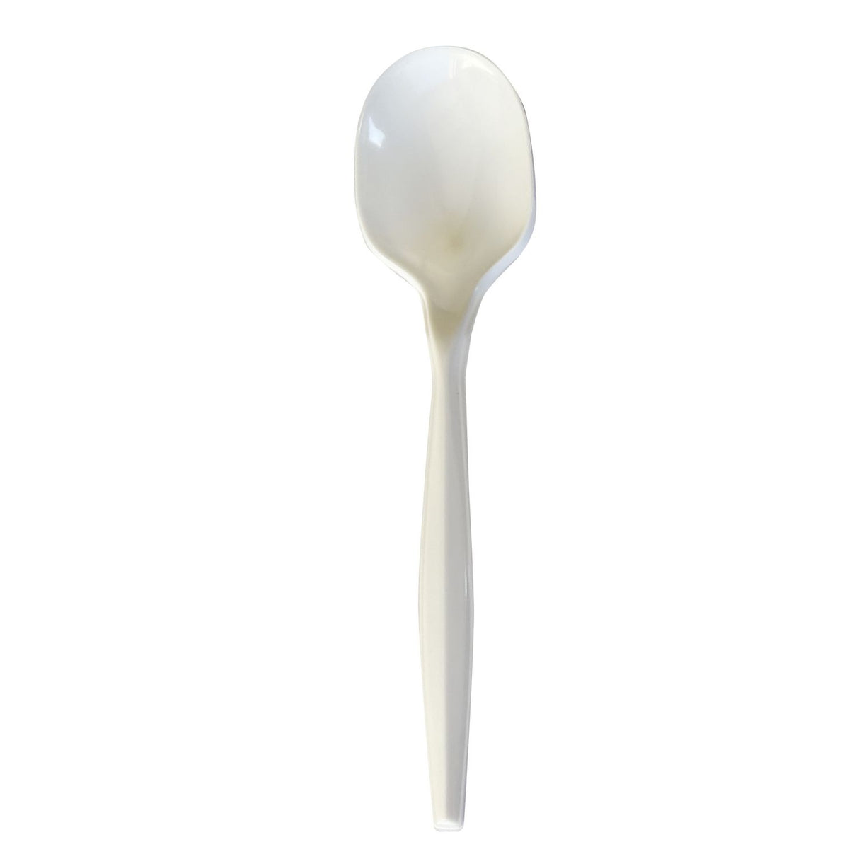 Boardwalk Mediumweight Polypropylene Cutlery, Soup Spoon, White, 1,000/Carton (BWKSOUPMWPP)