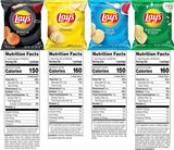 Potato Chips, 4 Flavor Variety Pack, 1 Oz Single Serve Bags, (40 Pack)