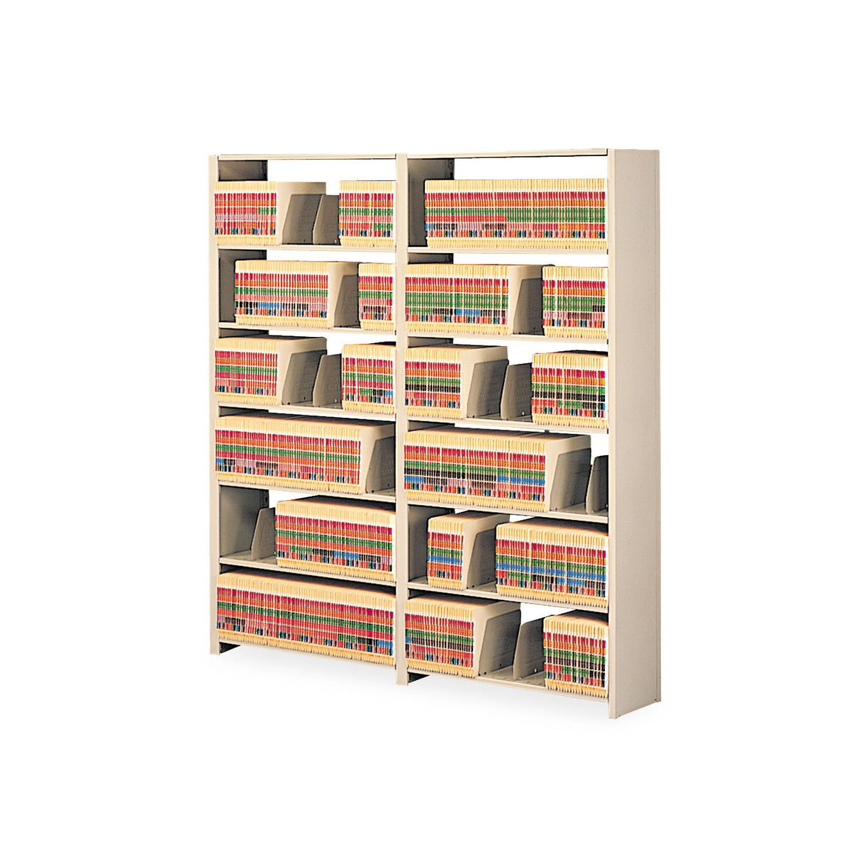 Tennsco Snap-Together Seven-Shelf Closed Add-On Unit, Steel, 48w x 12d x 88h, Sand (128848ACSD)