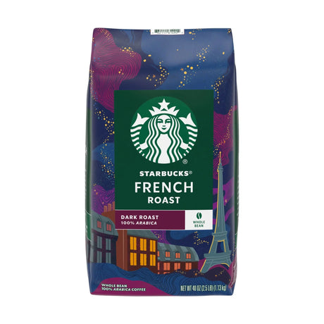Starbucks French Roast Whole Bean Coffee (40 oz) | Deep, Smoky Flavor Starbucks