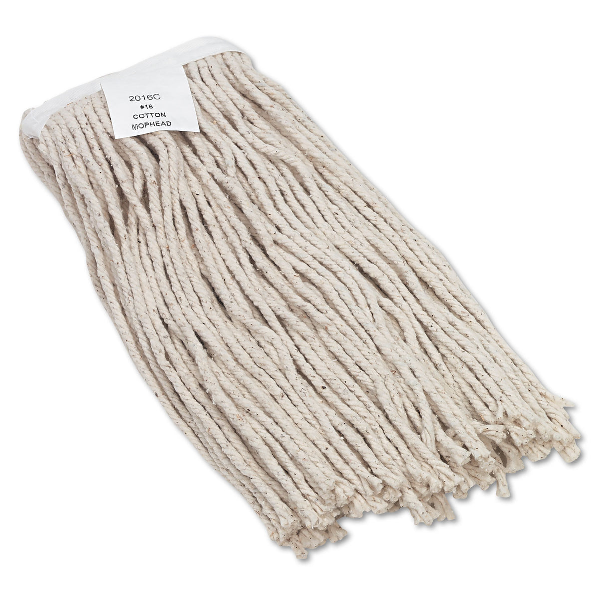 BoardwalkÂ® Cut-End Wet Mop Head, Cotton, No. 16 Size, White (BWK2016CEA)