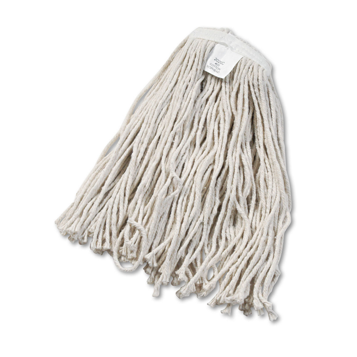 BoardwalkÂ® Cut-End Wet Mop Head, Cotton, No. 20, White (BWK2020CEA)