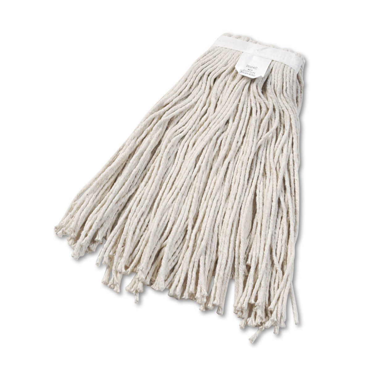 BoardwalkÂ® Cut-End Wet Mop Head, Cotton, No. 24, White (BWK2024CEA)