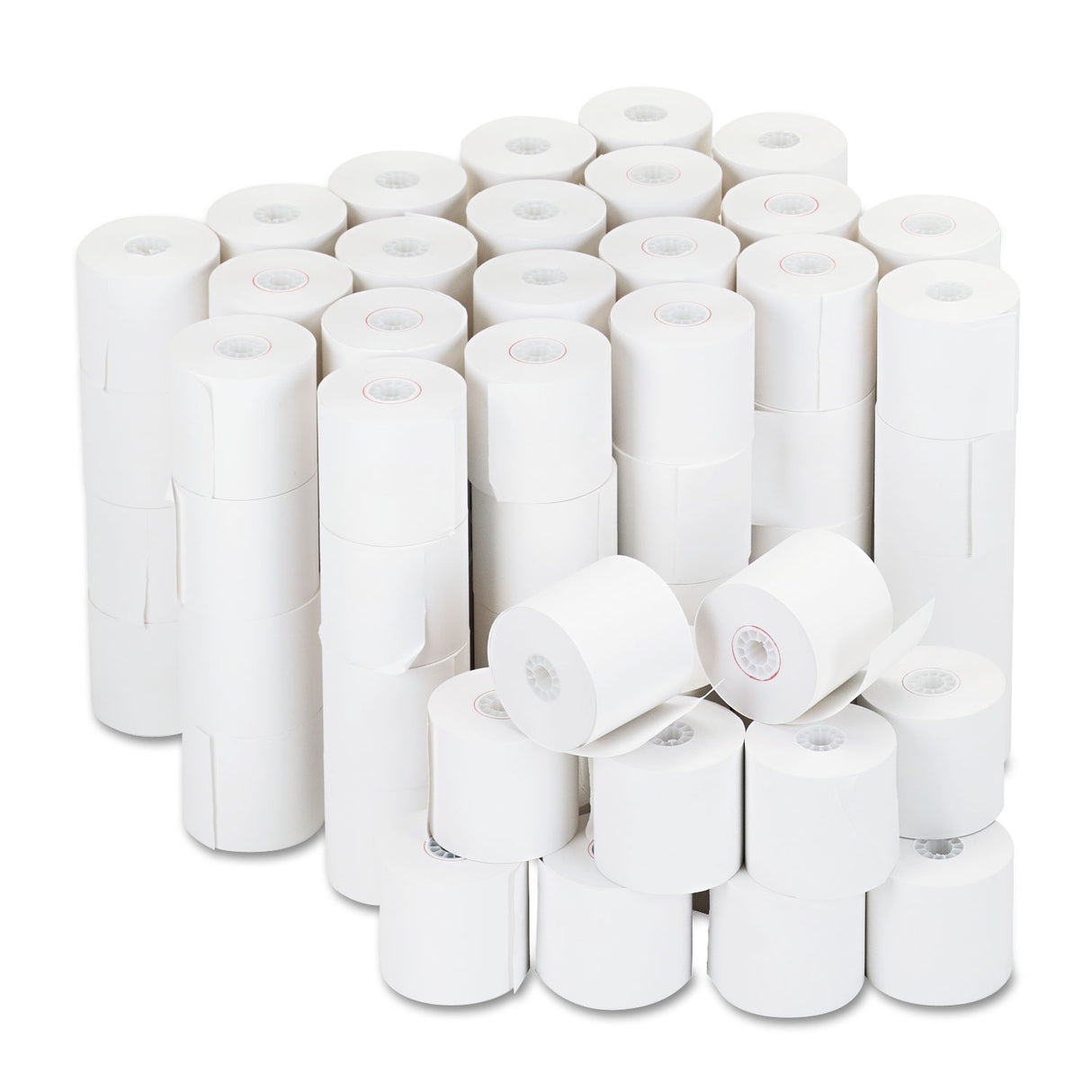Universal Impact and Inkjet Print Bond Paper Rolls, 0.5" Core, 2.25" x 126 ft, White, 100/Carton (UNV35705)