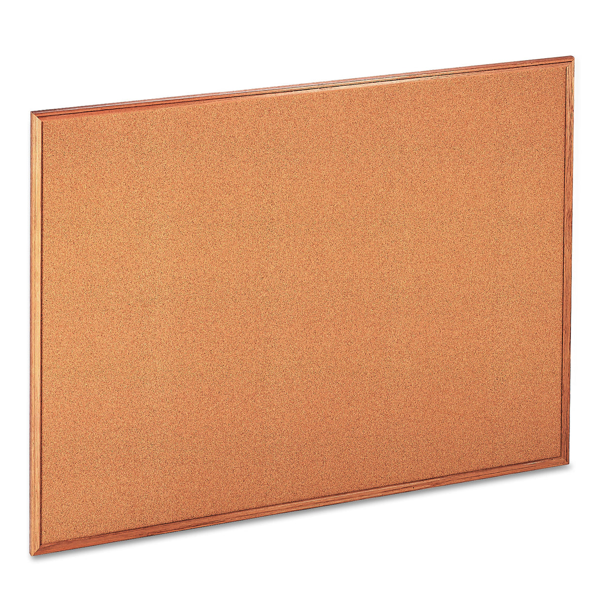 Universal Cork Board with Oak Style Frame, 48 x 36, Tan Surface (UNV43604)