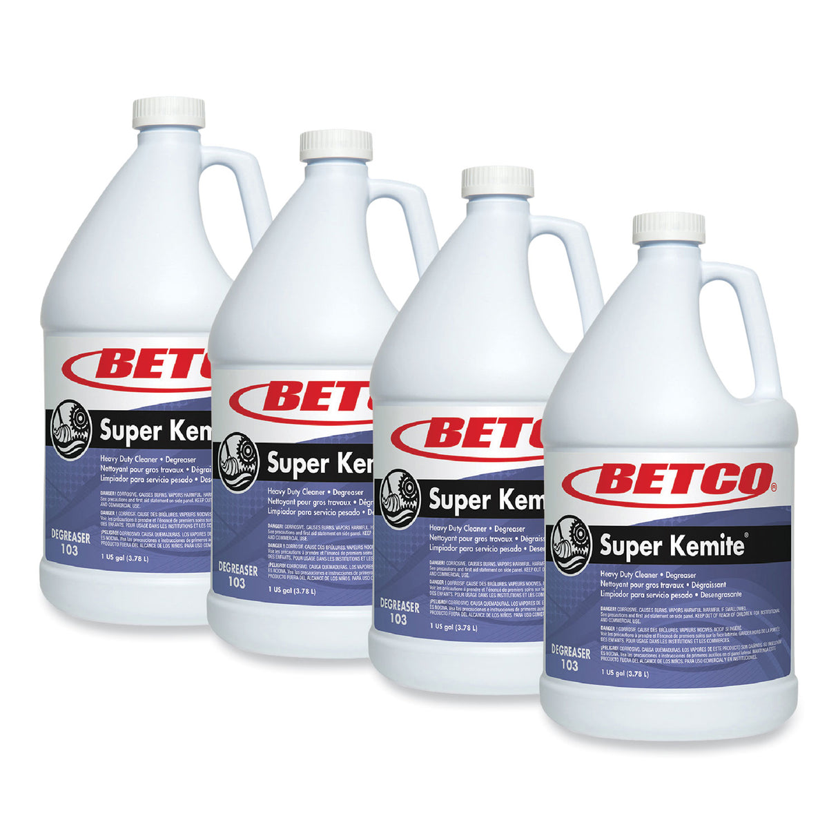 Betco Super Kemite Butyl Degreaser, Cherry Scent, 1 gal Bottle, 4/Carton (1030400)