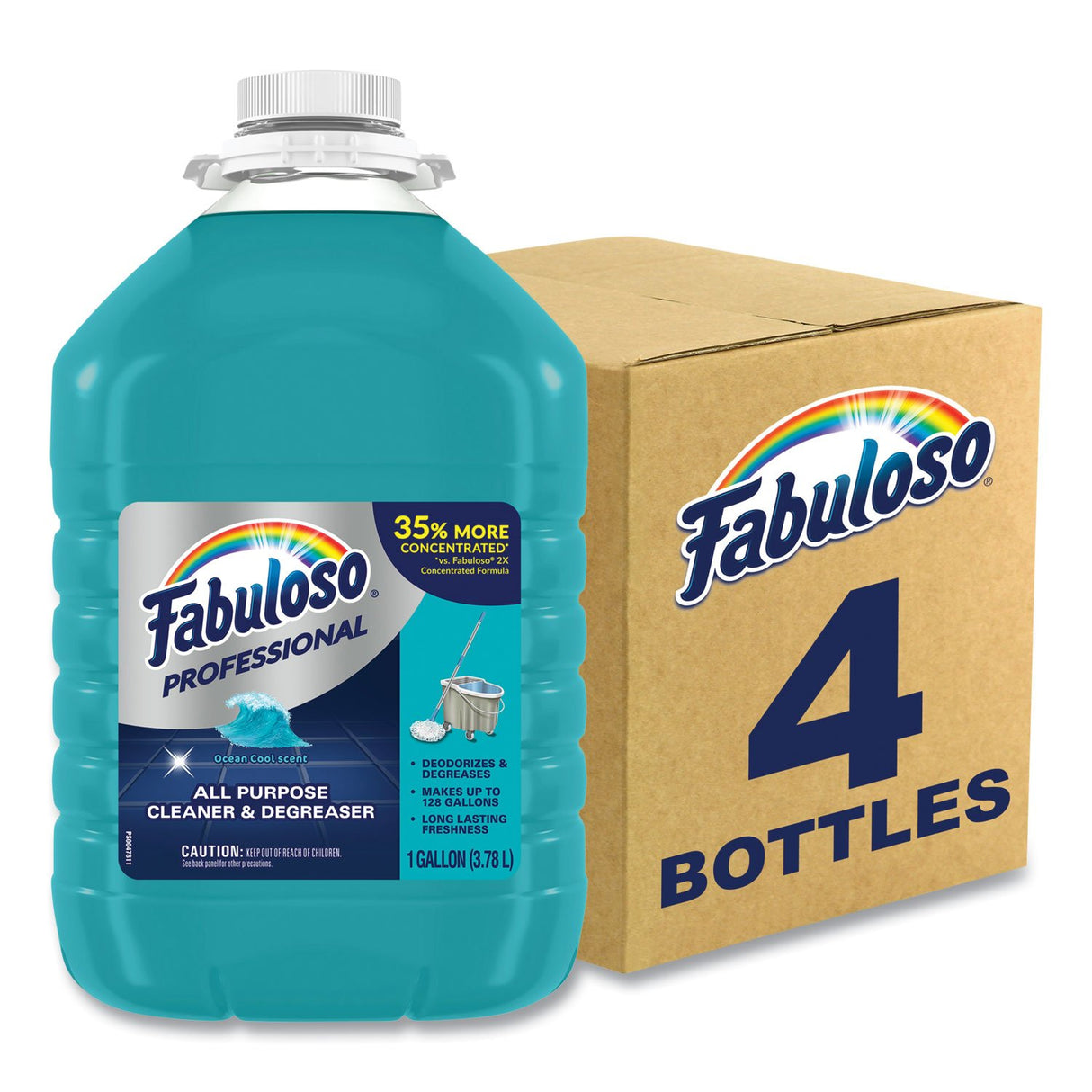 FabulosoÂ® Professional All-Purpose Cleaner, Ocean Cool, 4 Gallons (05252)