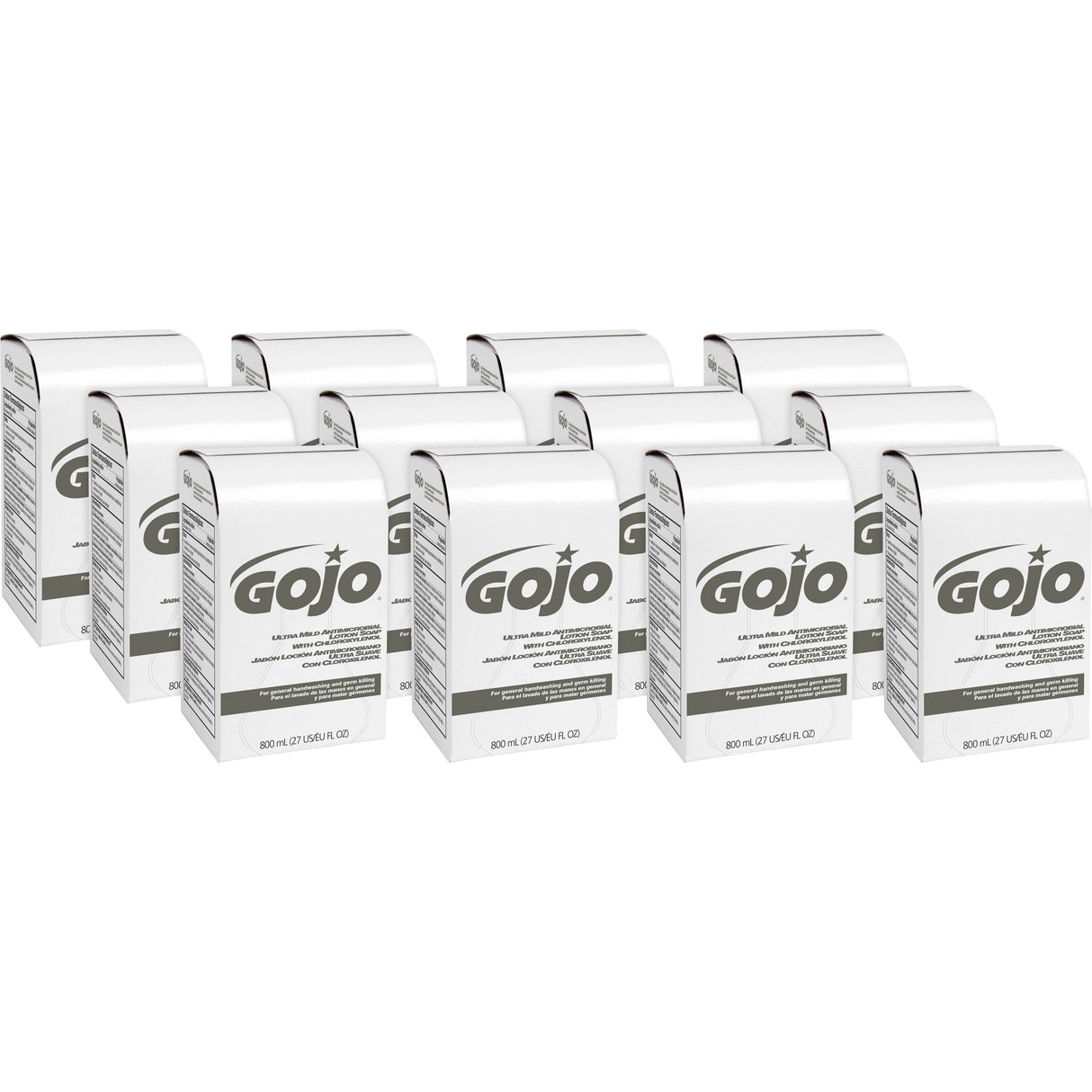 GOJO Ultra Mild Lotion Soap with Chloroxylenol Refill, Coconut Scent, 800 mL, 12/Carton (921212CT)