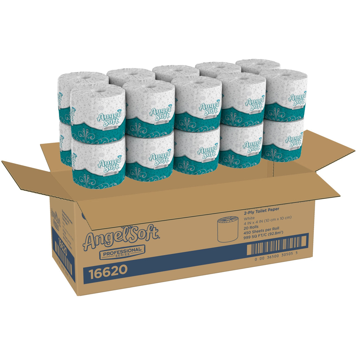 Angel SoftÂ® Premium Toilet Paper, 2-Ply, 450 Sheets, 20 Rolls (16620)