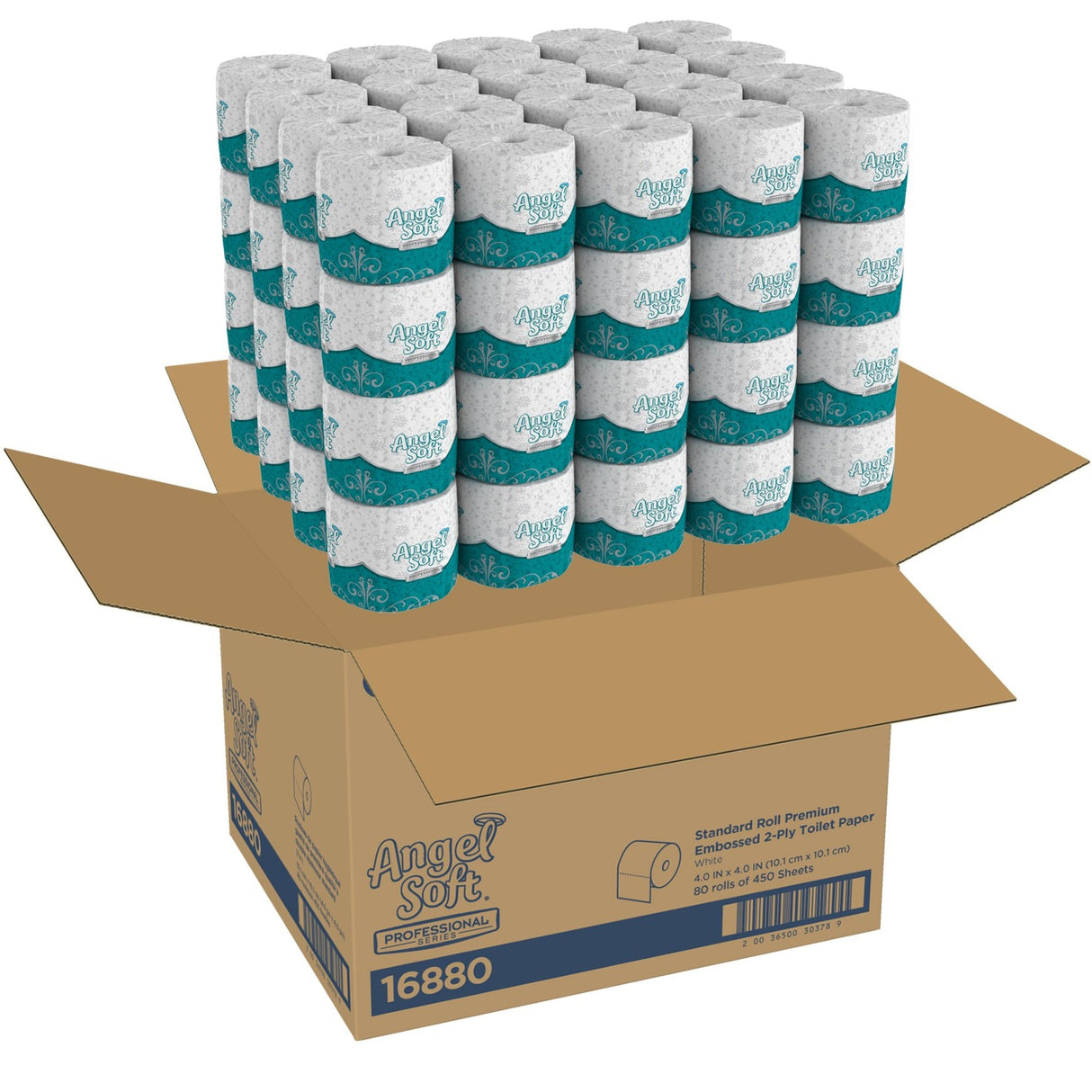 Angel SoftÂ® Premium Toilet Paper, 2-Ply, 450 Sheets, 80 Rolls (16880)