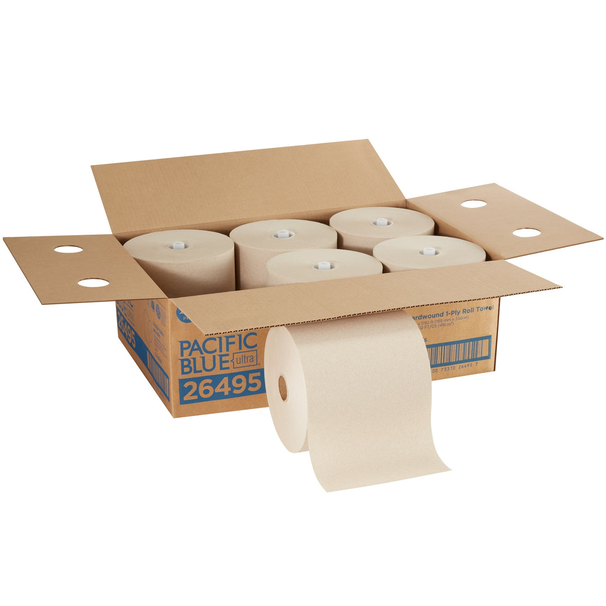 Pacific BlueÂ® Ultra Hardwound Paper Towels, Brown, 1,150-ft., 6 Rolls (26495)