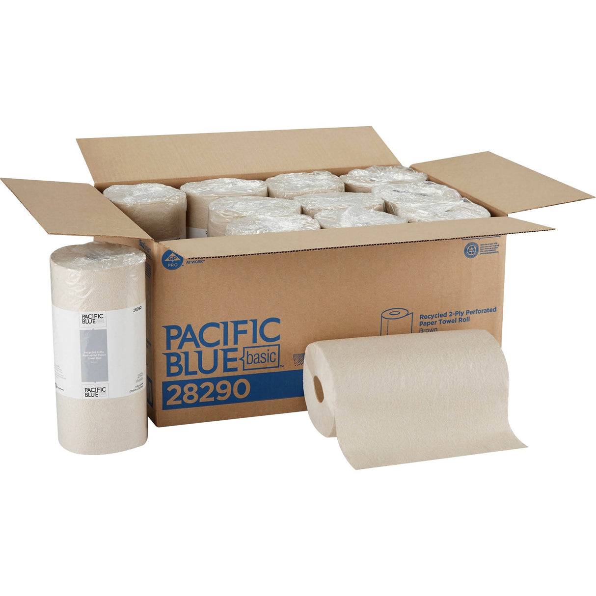 Georgia PacificÂ® Kitchen Paper Towels, 2-Ply, 250 Sheet, 12 Rolls (28290)