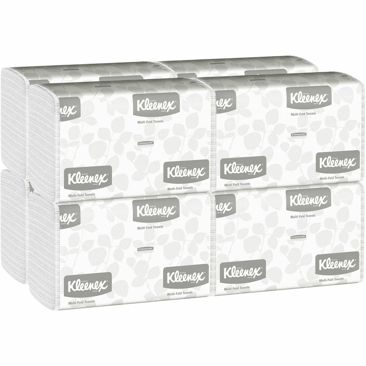 KleenexÂ® Multifold Paper Towels, 1-Ply, White, 1200 Towels (02046)