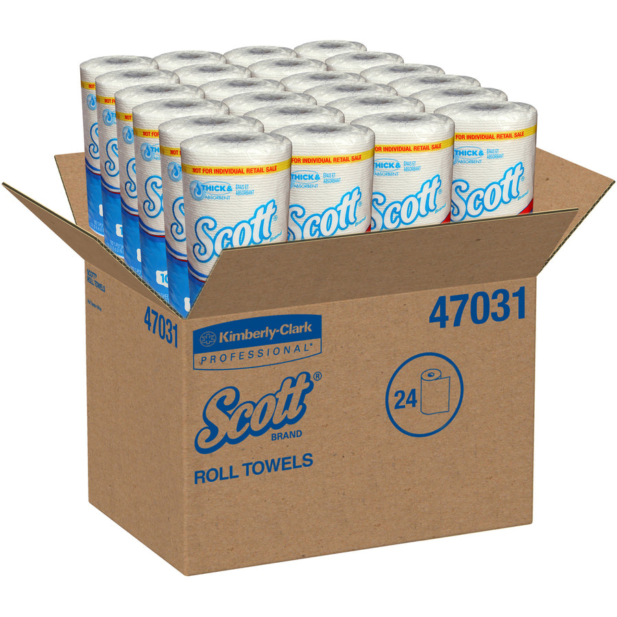 ScottÂ® Choose-A-Sheet Kitchen Paper Towels, 1-Ply, 24 Rolls (47031)