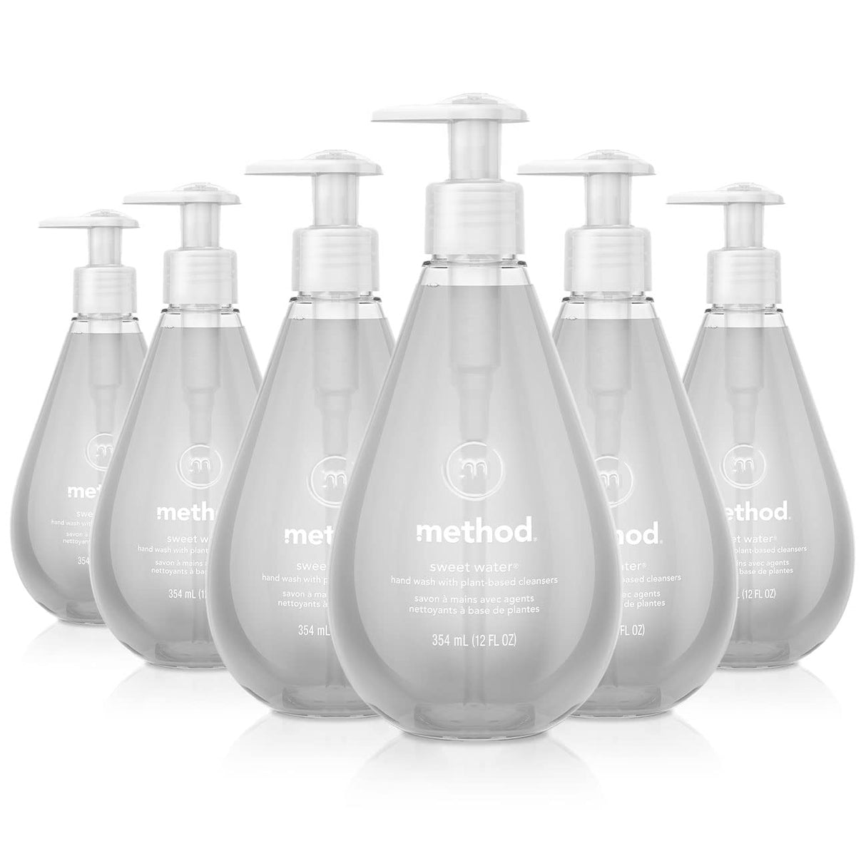 MethodÂ® Gel Hand Wash, Sweet Water Scent, 12 oz. Pump Bottle 6 Bottles (00034CT)