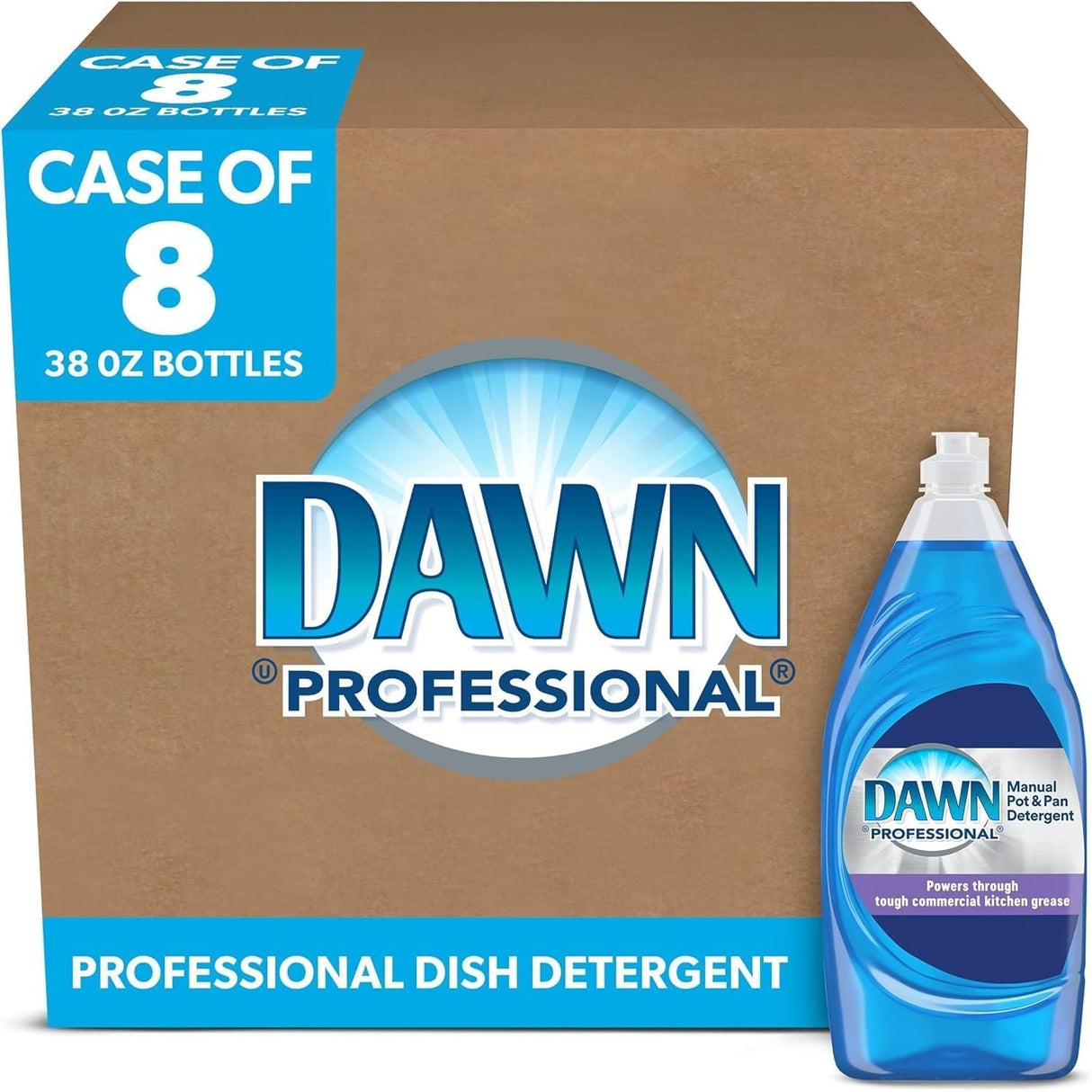 DawnÂ® Manual Pot & Pan Dish Soap, Original, 38 oz., 8 Bottles (PGC45112CT)