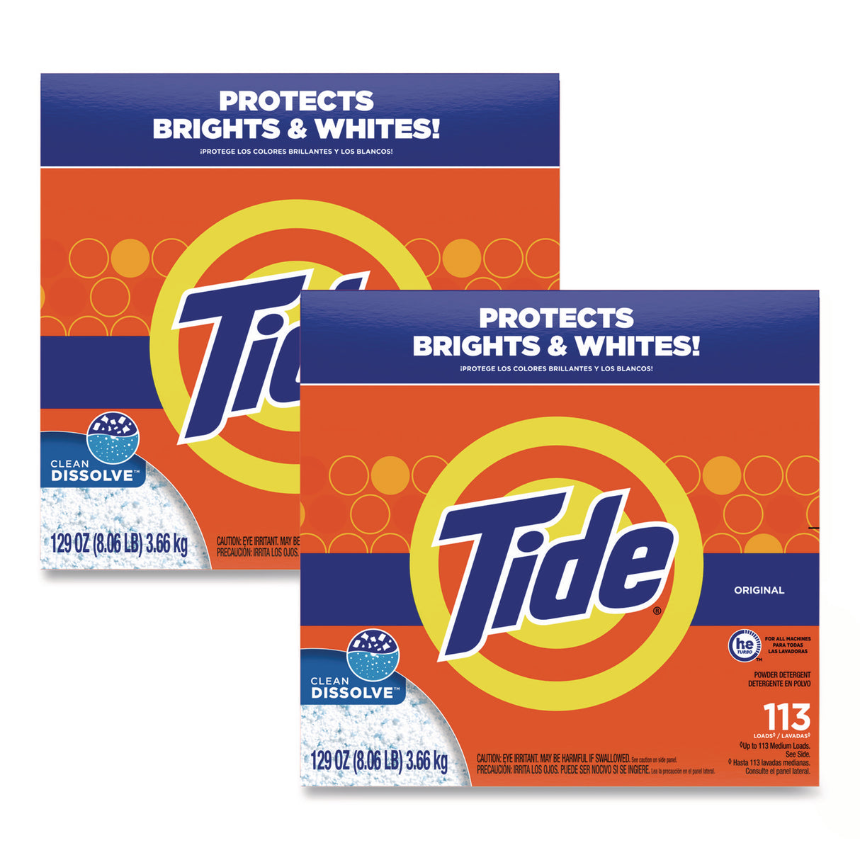TideÂ® Powder Laundry Detergent, Original Scent, 143 oz., 2 Boxes (85006CT)