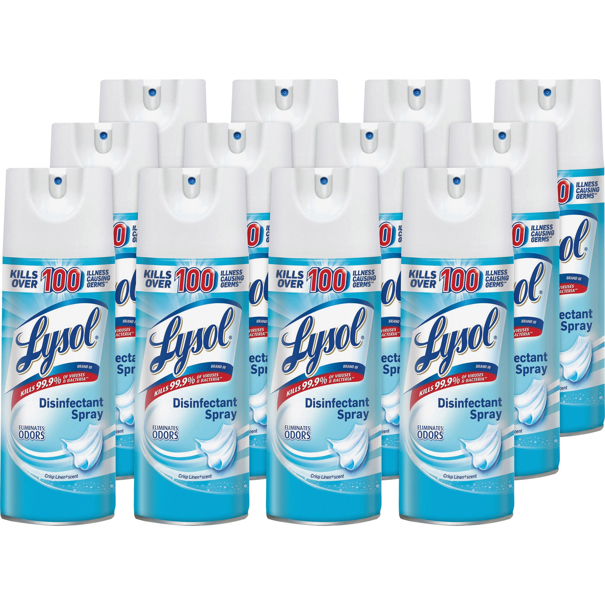 LysolÂ® Disinfectant Spray, Crisp Linen Scent, 12.5 oz. Aerosol Can (74186)
