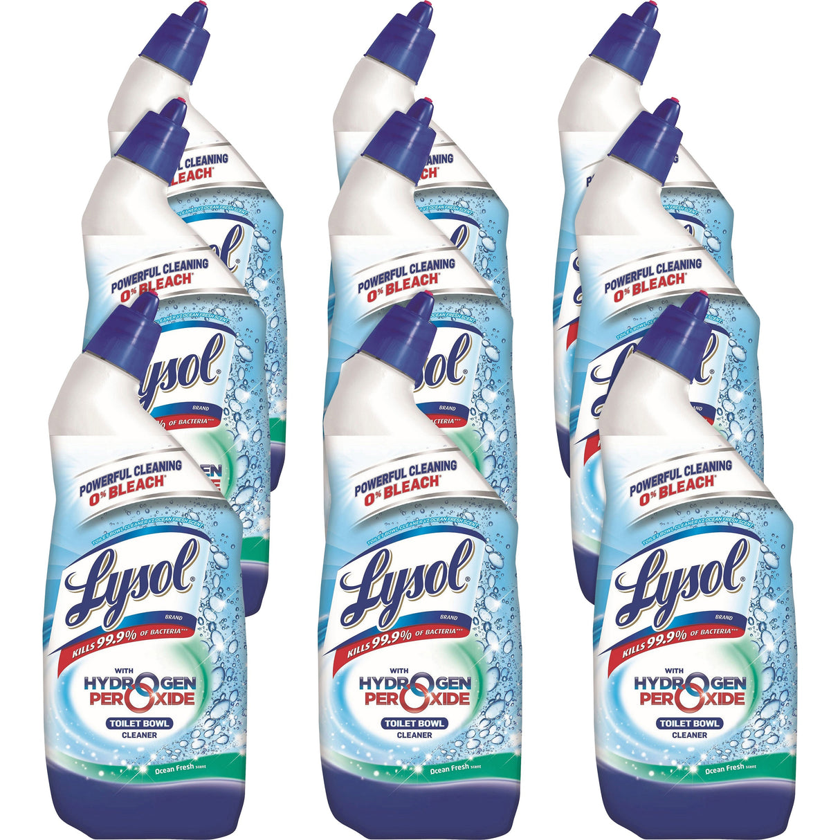LysolÂ® Toilet Bowl Cleaner w/Hydrogen Peroxide, 24 oz., 9 Bottles (98011)
