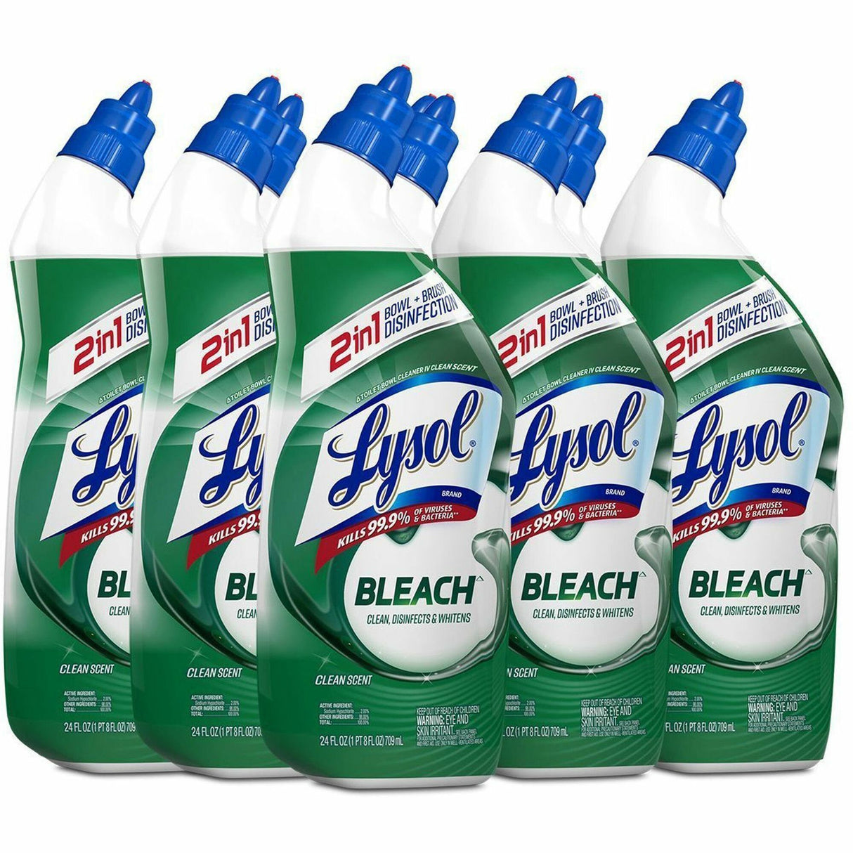 LYSOL Brand Disinfectant Toilet Bowl Cleaner with Bleach, 24 oz, 9/Carton (98014)
