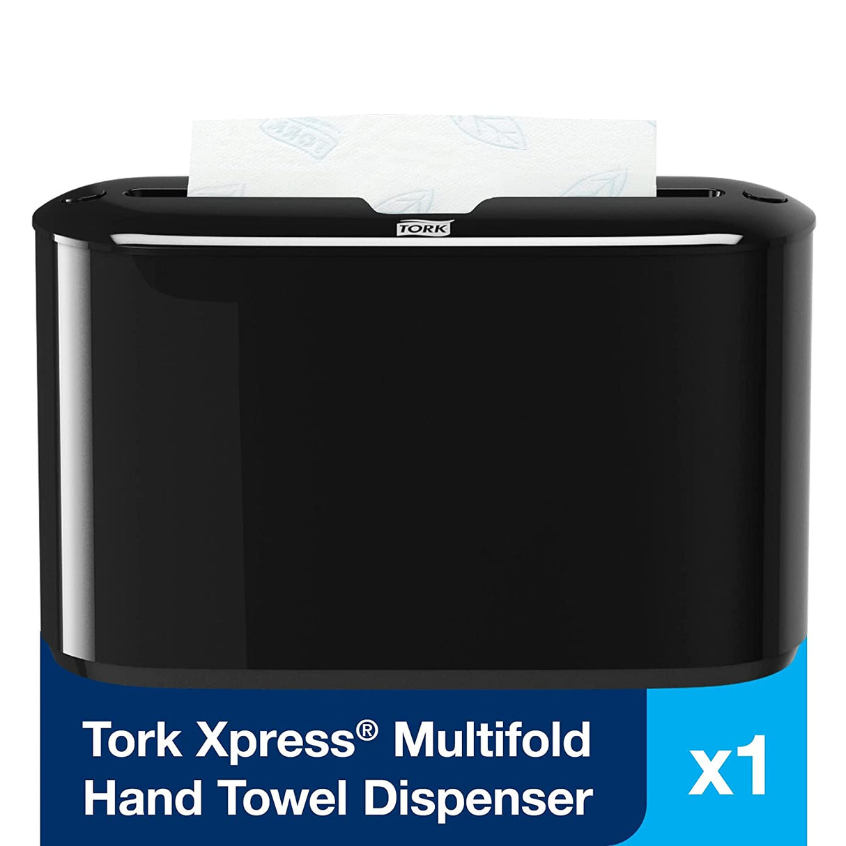 TorkÂ® Xpress Countertop Hand Towel Dispenser, Black (302028)