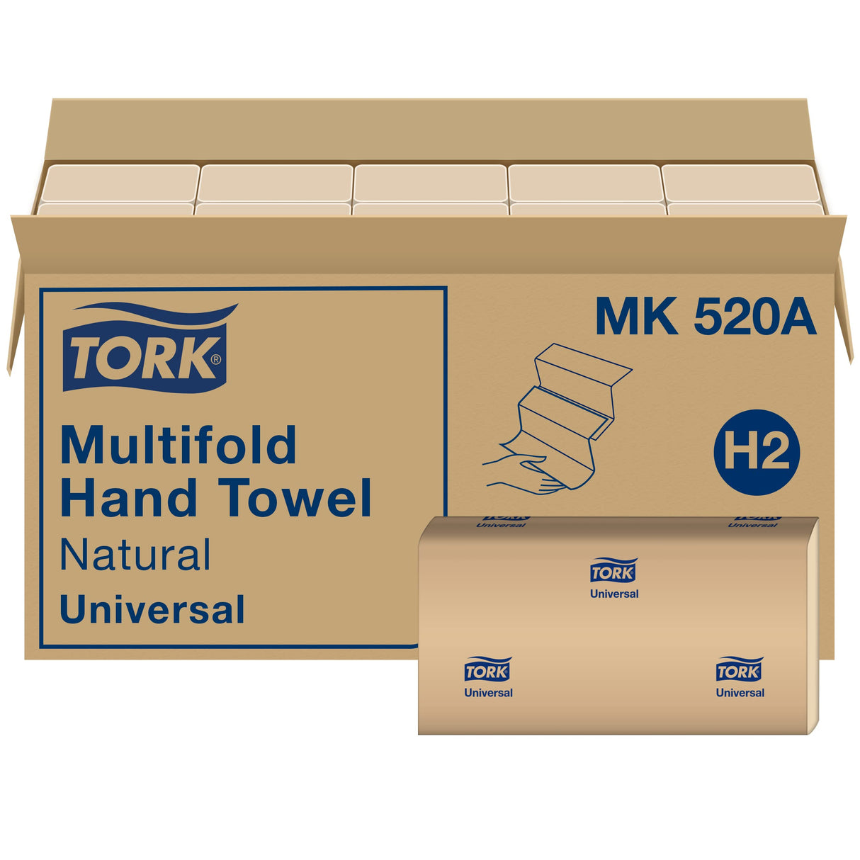 TorkÂ® Multifold Paper Towels, 1-Ply, Brown, 4000 Towels (MK520A)